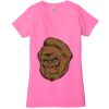 Ladies' Jersey Short-Sleeve Deep V-Neck T-Shirt Thumbnail