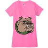 Ladies' Jersey Short-Sleeve Deep V-Neck T-Shirt Thumbnail