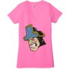 Ladies' Jersey Short-Sleeve Deep V-Neck T-Shirt Thumbnail