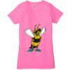Ladies' Jersey Short-Sleeve Deep V-Neck T-Shirt Thumbnail