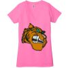 Ladies' Jersey Short-Sleeve Deep V-Neck T-Shirt Thumbnail