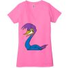 Ladies' Jersey Short-Sleeve Deep V-Neck T-Shirt Thumbnail