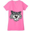 Ladies' Jersey Short-Sleeve Deep V-Neck T-Shirt Thumbnail