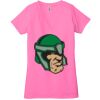 Ladies' Jersey Short-Sleeve Deep V-Neck T-Shirt Thumbnail