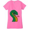 Ladies' Jersey Short-Sleeve Deep V-Neck T-Shirt Thumbnail