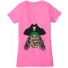 Ladies' Jersey Short-Sleeve Deep V-Neck T-Shirt Thumbnail
