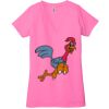 Ladies' Jersey Short-Sleeve Deep V-Neck T-Shirt Thumbnail