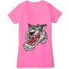 Ladies' Jersey Short-Sleeve Deep V-Neck T-Shirt Thumbnail