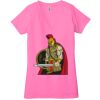 Ladies' Jersey Short-Sleeve Deep V-Neck T-Shirt Thumbnail