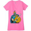 Ladies' Jersey Short-Sleeve Deep V-Neck T-Shirt Thumbnail