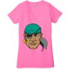 Ladies' Jersey Short-Sleeve Deep V-Neck T-Shirt Thumbnail