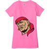 Ladies' Jersey Short-Sleeve Deep V-Neck T-Shirt Thumbnail