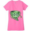Ladies' Jersey Short-Sleeve Deep V-Neck T-Shirt Thumbnail