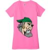 Ladies' Jersey Short-Sleeve Deep V-Neck T-Shirt Thumbnail
