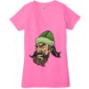 Ladies' Jersey Short-Sleeve Deep V-Neck T-Shirt Thumbnail