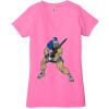 Ladies' Jersey Short-Sleeve Deep V-Neck T-Shirt Thumbnail