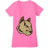 Ladies' Jersey Short-Sleeve Deep V-Neck T-Shirt Thumbnail