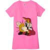 Ladies' Jersey Short-Sleeve Deep V-Neck T-Shirt Thumbnail