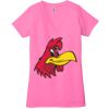 Ladies' Jersey Short-Sleeve Deep V-Neck T-Shirt Thumbnail