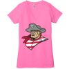 Ladies' Jersey Short-Sleeve Deep V-Neck T-Shirt Thumbnail