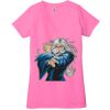 Ladies' Jersey Short-Sleeve Deep V-Neck T-Shirt Thumbnail