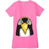 Ladies' Jersey Short-Sleeve Deep V-Neck T-Shirt Thumbnail