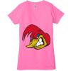 Ladies' Jersey Short-Sleeve Deep V-Neck T-Shirt Thumbnail