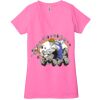 Ladies' Jersey Short-Sleeve Deep V-Neck T-Shirt Thumbnail