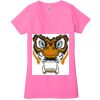 Ladies' Jersey Short-Sleeve Deep V-Neck T-Shirt Thumbnail