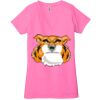 Ladies' Jersey Short-Sleeve Deep V-Neck T-Shirt Thumbnail