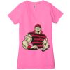 Ladies' Jersey Short-Sleeve Deep V-Neck T-Shirt Thumbnail