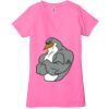 Ladies' Jersey Short-Sleeve Deep V-Neck T-Shirt Thumbnail