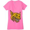 Ladies' Jersey Short-Sleeve Deep V-Neck T-Shirt Thumbnail