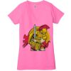 Ladies' Jersey Short-Sleeve Deep V-Neck T-Shirt Thumbnail
