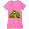 Ladies' Jersey Short-Sleeve Deep V-Neck T-Shirt Thumbnail