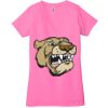 Ladies' Jersey Short-Sleeve Deep V-Neck T-Shirt Thumbnail