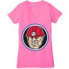 Ladies' Jersey Short-Sleeve Deep V-Neck T-Shirt Thumbnail
