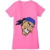 Ladies' Jersey Short-Sleeve Deep V-Neck T-Shirt Thumbnail