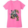 Ladies' Jersey Short-Sleeve Deep V-Neck T-Shirt Thumbnail