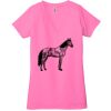 Ladies' Jersey Short-Sleeve Deep V-Neck T-Shirt Thumbnail