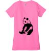 Ladies' Jersey Short-Sleeve Deep V-Neck T-Shirt Thumbnail