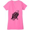 Ladies' Jersey Short-Sleeve Deep V-Neck T-Shirt Thumbnail