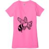 Ladies' Jersey Short-Sleeve Deep V-Neck T-Shirt Thumbnail