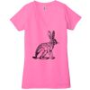 Ladies' Jersey Short-Sleeve Deep V-Neck T-Shirt Thumbnail