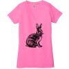 Ladies' Jersey Short-Sleeve Deep V-Neck T-Shirt Thumbnail