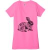 Ladies' Jersey Short-Sleeve Deep V-Neck T-Shirt Thumbnail