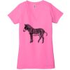 Ladies' Jersey Short-Sleeve Deep V-Neck T-Shirt Thumbnail