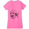 Ladies' Jersey Short-Sleeve Deep V-Neck T-Shirt Thumbnail