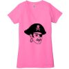 Ladies' Jersey Short-Sleeve Deep V-Neck T-Shirt Thumbnail
