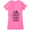 Ladies' Jersey Short-Sleeve Deep V-Neck T-Shirt Thumbnail
